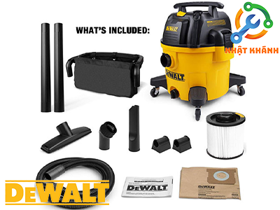 Máy Hút Bụi Công Nghiệp 3 Chức Năng 34 Lít Dewalt - DXV34P (Thương Hiệu Mỹ)