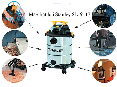 Máy hút bụi 3 chức năng Khô-Ướt-Thổi Hiệu Stanley USA - SL19117