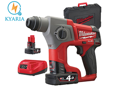 Máy khoan búa Milwakee M12 CH-402C SET (Sạc + 2 Pin12V 4.0Ah)